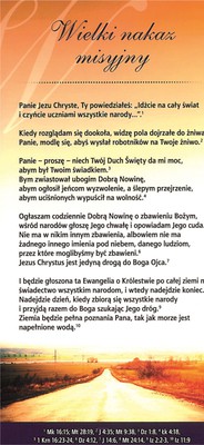 Karta proklamacja - Wielki nakaz misyjny