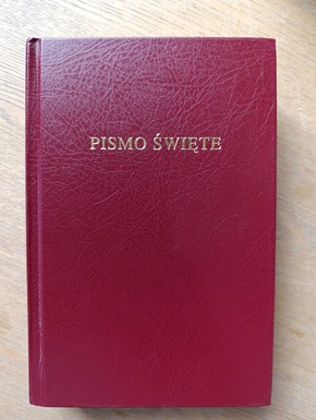 OUTLET - Biblia Warszawska średnia tw op bordo 