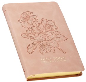 KJV Bible - Dusty Pink Floral Faux Leather