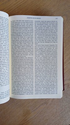OUTLET - Biblia Niemiecka mała bordo 
