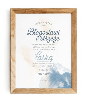 Plakat A4 - Błogosławieństwo akwarela