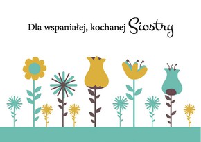 Magnes na lodówkę - Wspaniałej siostrze