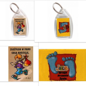 Brelok plastik - Złożyłem w Panu 