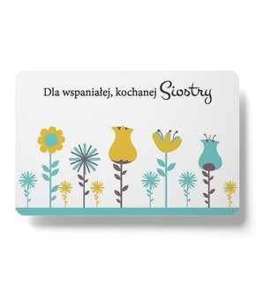 Magnes na lodówkę - Wspaniałej siostrze