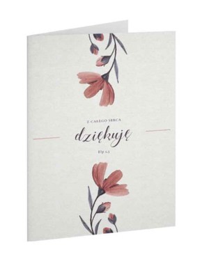 A Kartka składana - Z całego serca dziekuję
