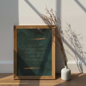 Plakat A4 - Raduj się zieleń