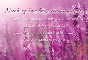 Magnes na lodówkę - Niech cię błogosławi Pan Łąka