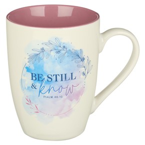Kubek ceramiczny - Be Still Mauve Watercolor