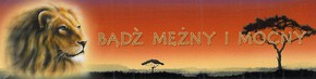 Zakładka promise - Bądź mężny i mocny - lew