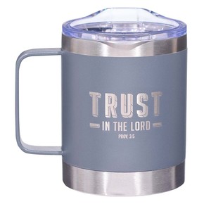 Metalowy kubek - Trust the LORD Cool Gray