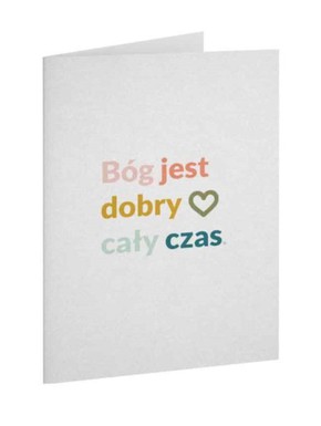A Kartka składana - Bóg jest dobry