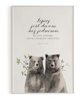Plakat A3 - Lepiej jest dwom - misie