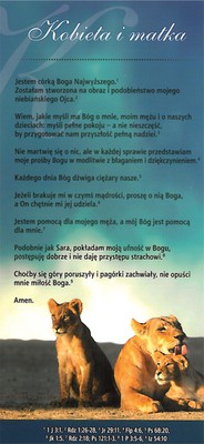 Karta proklamacja - Kobieta i matka