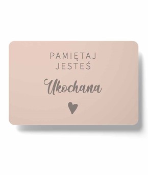 Magnes na lodówkę - Pamiętaj jesteś Ukochana róż