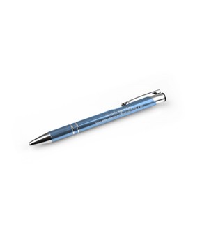 Metalowy długopis NIEBIESKI - Wszystko mogę w Tym