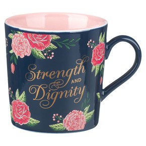 Kubek ceramiczny - Strength and Dignity Pink Roses