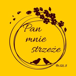 Podstawka korkowa - Pan mnie strzeże - ptaki