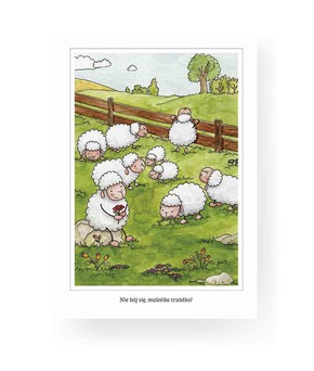 Pocztówka z kolorowanką - Nie bój się