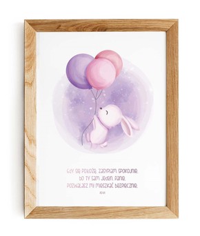 Plakat A4 - Gdy się położę Zając