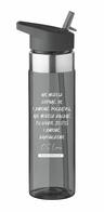 Bidon z tritanu ze słomką 650ml - czarny - Lewis