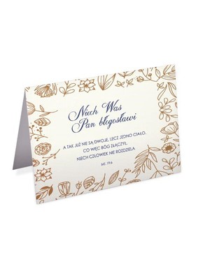A Kartka Składana Ślub - Niech Was Pan