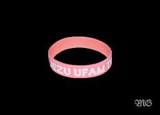 Opaska silikonowa mała - Jezu ufam - różowa