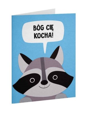 A Kartka składana - Bóg Cię kocha - szop
