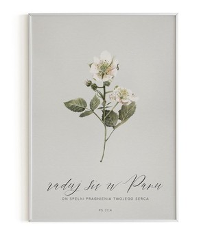 Plakat A3 - Raduj się w Panu - kwiat