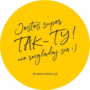 Magnes okrągły - Jesteś super Tak - Ty