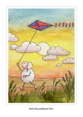Pocztówka z kolorowanką - Nad tobą zabłyśnie