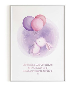 Plakat A3 - Gdy się położę Zając