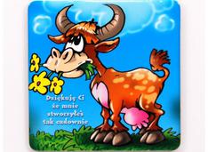 Podstawka korkowa - Krowa - dziękuję ci