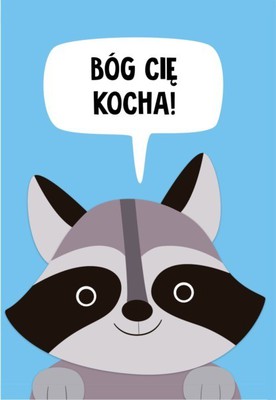 A Kartka składana - Bóg Cię kocha - szop