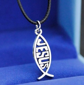 Naszyjnik rzemyk - Jezus