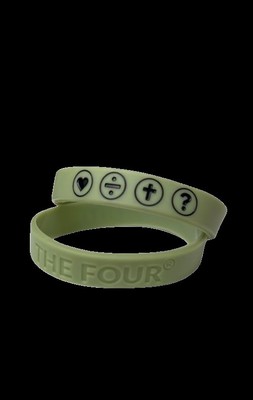 Opaska silikonowa The Four - khaki 18cm