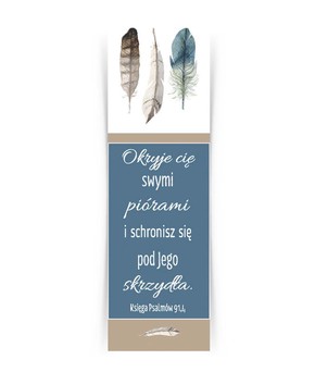Zakładka duża - Okryję cię swymi piórami