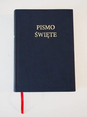 Nowa Biblia gdańska ekoskóra miękka,GRANAT wycięci