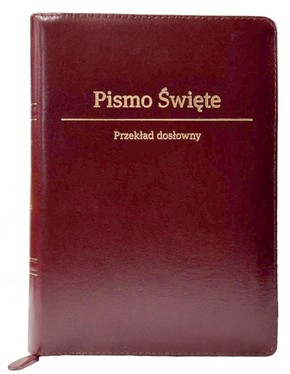 Biblia EIB DOSŁOWNY średnia - SKÓRA indeks bordo