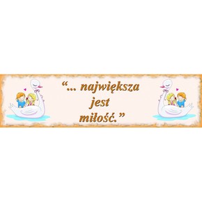 Zakładka promise - Największa jest miłość