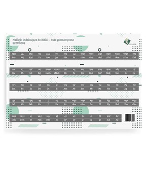 Naklejki indeksujące do Biblii - duże geometryczne