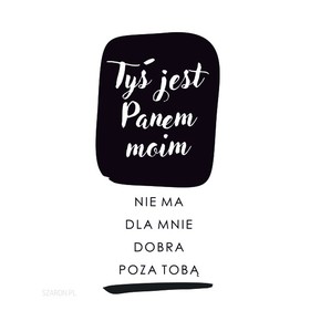 Podstawka korkowa - Tyś jest Panem moim ciemne
