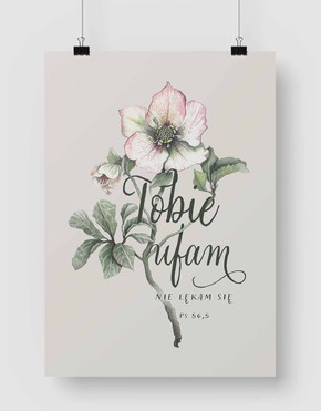 Plakat A3 - Tobie ufam nie lękam się