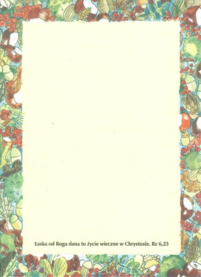 Papeteria A5 - Łaska od Boga dana to życie wieczne