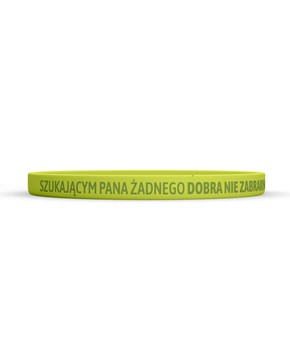 Opaska silikonowa dzieci - Szukającym - ziel wąska