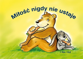Kartka promise - Miłość nigdy nie ustaje - misiu