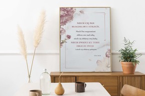 Plakat A3 - Błogosławieństwo Róże