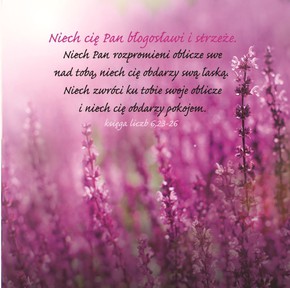 Podstawka korkowa - Niech Cię Pan Błogosławi ŁĄKA