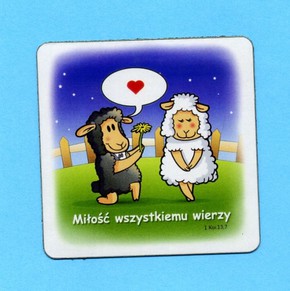 Magnes na lodówkę - Miłość wszystkiemu wierzy