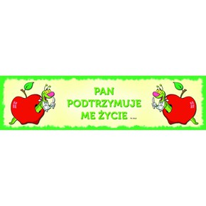 Zakładka promise - Pan podtrzymuje - jabłka