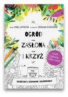 Ogród zasłona i krzyż - kolorowanka